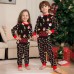 Printed Family Baby Boys and Girls Baby with Dog Alphabet Christmas Parent-Child Pajamas Printed Family Baby Boys and Girls Baby with Dog Alphabet Christmas Parent-Child Pajamas