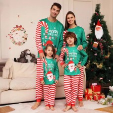  2025 New Santa Claus Fawn Christmas Parent-Child Dress Printed Home Dress Pajamas