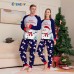  New Snowman Snowflake Letter Cartoon Christmas Parent-Child Dress Printed Home Dress Pajama