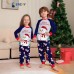  New Snowman Snowflake Letter Cartoon Christmas Parent-Child Dress Printed Home Dress Pajama