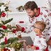2025 Christmas Parent-Child Clothes Home Clothes Family Clothes Christmas Parent-Child Santa Claus Printed Pajamas
