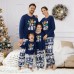 New Christmas Letter Print Parent-Child Long Sleeve Pajama Set Home Dress