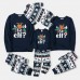  New Christmas Letter Print Parent-Child Long Sleeve Pajama Set Home Dress