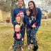 Christmas Letter Print Parent-Child Long Sleeve Pajama Set Home Dress Christmas Letter Print Parent-Child Long Sleeve Pajama Set Home Dress