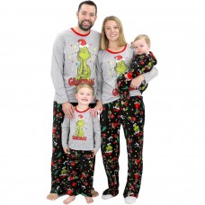 2025 new Christmas print parent-child long sleeve pajama set loungewear