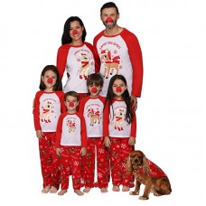  2025 New Christmas Parent-Child Clothes Spring and Autumn Thin Cartoon Deer Boys and Girls Full Home Decoration