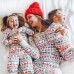 Christmas Print New Parent-Child Home Suit Pajama Christmas Print New Parent-Child Home Suit Pajama