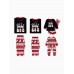New Autumn and Winter Printed Home Clothes Pajama Set Santa Hat Parent-Child Clothes New Autumn and Winter Printed Home Clothes Pajama Set Santa Hat Parent-Child Clothes