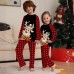 2025 New Cartoon Fawn Plaid Christmas Parent-Child Dress Printed Home Dress Pajamas 2025 New Cartoon Fawn Plaid Christmas Parent-Child Dress Printed Home Dress Pajamas