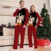 2025 New Cartoon Fawn Plaid Christmas Parent-Child Dress Printed Home Dress Pajamas 2025 New Cartoon Fawn Plaid Christmas Parent-Child Dress Printed Home Dress Pajamas
