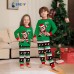 New Santa Print Parent-Child Long Sleeve Pajama Set Home Dress
