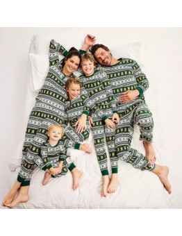 Christmas Parent-Child Clothes Gingerbread Man Elements Printed Home Clothes Family Parent-Child Clothes