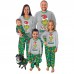 New Christmas Family Home Parent-Child Set Printed Pajamas Long Sleeve Crew Neck