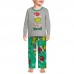 New Christmas Family Home Parent-Child Set Printed Pajamas Long Sleeve Crew Neck