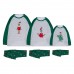  Christmas Fawn Print Crew Neck Penciled Family Parent-Child Set