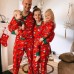  New Christmas Print Parent-Child Long Sleeve Pajama Set Home Dress
