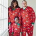  New Christmas Print Parent-Child Long Sleeve Pajama Set Home Dress