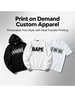 Customization by Design. Choose from hoodies, crewneck sweatshirts, or T-shirts. Select a blank base, upload your artwork, and get your personalized apparel.
