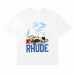 RHUDE Men's Short-Sleeve Biker Print T-Shirt Relaxed-Fit Crew Neck Vintage-Style T-Shirt