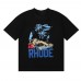 RHUDE Men's Short-Sleeve Biker Print T-Shirt Relaxed-Fit Crew Neck Vintage-Style T-Shirt