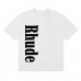RHUDE New Men's T-Shirt Minimalist Letter Print Fashionable Versatile Loose-Fit Comfortable Short-Sleeve T-Shirt