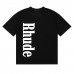RHUDE New Men's T-Shirt Minimalist Letter Print Fashionable Versatile Loose-Fit Comfortable Short-Sleeve T-Shirt