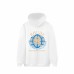 RHUDE Global Racing Champion Logo Hoodie Paradise Valley Retro Racing Street Hoodie Fleece-Lined Hoodie with Kangaroo Pockets