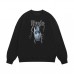 RHUDE Men's Fleece-Lined Crewneck Sweatshirt for Fall/Winter Trendy Lightning Hand Gesture Print Loose-Fit Comfortable and Warm Sweatshirt