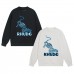 RHUDE Cheetah-Print Fleece-Lined Hoodie Autumn/Winter Lazy Style High-Street Fashion Brand Warm Sweatshirt