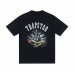 TRAPSTAR New Men's T-Shirt Double-Handed Architecture Print Short-Sleeve T-Shirt Black/White Two-Tone Oversized Fit Dark Street Style