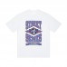 TRAPSTAR Niche Men's Versatile T-Shirt Unique Print Fashion Statement Relaxed Crew Neck Comfort Black & White Color Options