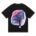 TRAPSTAR Summer Couples T-Shirt Basketball Hoop Print Short-Sleeved T-Shirt Cyberpunk Lightning Gradient Pattern Streetwear Loose Fit