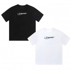 TRAPSTAR New minimalist letter T-shirt Black and white colour options Relaxed fit with round neckline Comfortable and versatile