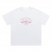 TRAPSTAR  Summer Couple T-Shirts Subtle Pink Label Print Short-Sleeved Black Base Vintage Badge Design Streetwear Brand Oversized Men's T-Shirt