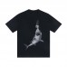 TRAPSTAR Dark Shark Bite T-Shirt Print Men's Short Sleeve Black and White High-Street Fashion Brand Design Distinctive Street Style Oversized T-Shirt