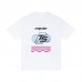 TRAPSTAR  Summer New Arrival Men's T-Shirt Cyber Mesh TS Logo Print Short Sleeve Black and White Checkerboard Design Futuristic Streetwear Oversized T-Shirt