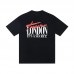 TRAPSTAR Niche Men's T-Shirt Red Label Slogan Print Short Sleeve Black Base with Contrasting Colour Design Streetwear Loose Fit T-Shirt