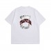 TRAPSTAR Summer New Arrival Men's T-Shirt Metal Fang Print Short Sleeve Black Base with Red Label Trendy and Cool Design Street Style Loose Fit T-Shirt