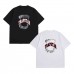 TRAPSTAR Summer New Arrival Men's T-Shirt Metal Fang Print Short Sleeve Black Base with Red Label Trendy and Cool Design Street Style Loose Fit T-Shirt TRAPSTAR Summer New Arrival Men's T-Shirt Metal Fang Print Short Sleeve Black Base with Red Label Trendy and Cool Design Street Style Loose Fit T-Shirt