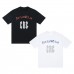 TRAPSTAR Niche Men's T-Shirt Classic Letter Print Black and White Two-Tone T-Shirt Couples' Set Comfortable Crew Neck Style