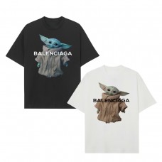  BALENCIAGA  New Hipster T-Shirt, Alien Graphic T Shirts, Out Of The Street Super Cool, 100 Percent Cotton, Loose Round Neck