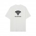  BALENCIAGA  2025 Summer Creative Graphic T Shirts, Letters With WI-fI Graphic Tees, Simple and Fashionable Short-sleeved T-shirts, 100 Percent Cotton, Casual and Versatile