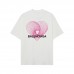 BALENClAGA Men's T-Shirt Heart design paired with lettering Stylish short sleeves Perfect for couples Round neck for comfort BALENClAGA Men's T-Shirt Heart design paired with lettering Stylish short sleeves Perfect for couples Round neck for comfort