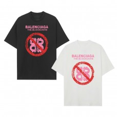 BALENClAGA Summer high luxury new fashion t-shirt, creative letters graphic t shirts, loose round neck, 100 percent cotton, suitable for both men and women