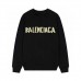 BALENClAGA Fall Crewneck Sweatshirt with Minimalist Letter Print, Fleece-Lined for Warmth, Versatile Casual Style