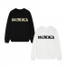 BALENClAGA Fall Crewneck Sweatshirt with Minimalist Letter Print, Fleece-Lined for Warmth, Versatile Casual Style