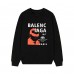 BALENClAGA Commemorative Portrait Print Fleece-Lined Hoodie Black and Orange Colour-Blocking Vintage High-Street Style Unisex Design BALENClAGA Commemorative Portrait Print Fleece-Lined Hoodie Black and Orange Colour-Blocking Vintage High-Street Style Unisex Design