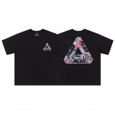 PALACE Hip hop Triangle-printed high-quality men's and women's casual 100 percent cotton short sleeves