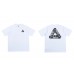 PALACE  Black broken Triangle-printed high-quality men's and women's casual 100 percent cotton short sleeves