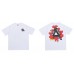 PALACE  Red Love Triangle-printed high-quality men's and women's casual 100 percent cotton short sleeves